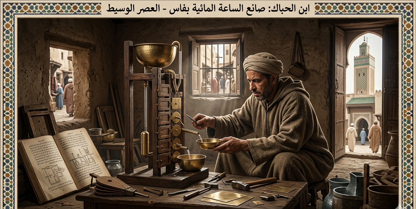 ابن الحَبّاك والساعة المائية: عبقرية الماء في قياس الزمن بالمغرب